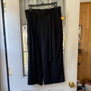 Worthington Black Wide Leg Crop Pants
